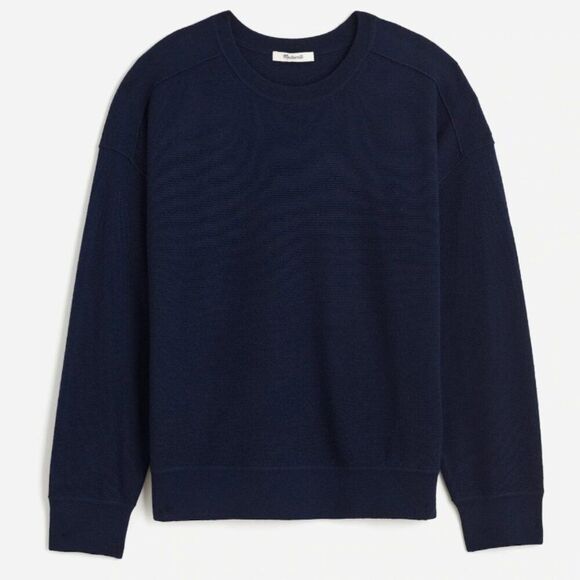 Madewell ns664 Navy Merino Wool Pullover Sweater size XXS EUC - Picture 1 of 11